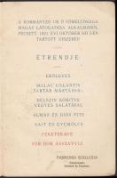 1921 Pécs Pannónia szálloda:  A kormányzó látogatása alkalmából tartott díszebéd menükártyája, Horth...