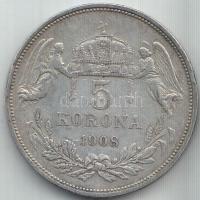 1908KB 5K Ag "Ferenc József" T:2-,3
Adamo K7