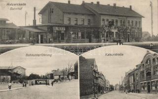 Holzwickede Bahnhof, Bahnunterführung, Kaisestraße / railway station, street