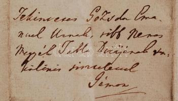 1836 Levél Gozsdu Manónak (1802-1870) címezve