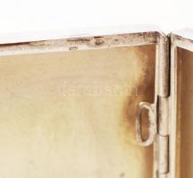 cca 1930 Ezüst (Ag) cigarettatárca / silver cigarette holder 58 g