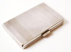 cca 1930 Ezüst (Ag) cigarettatárca / silver cigarette holder 58 g