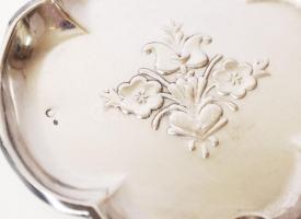 cca 1920 Dianás ezüst (Ag) hamutálca / silver ashtray 45 g