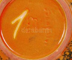 Kerámia tál és hamutartó, jelzett, hibátlan, d:14 cm, 21×22 cm