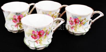 Hiányos teás készlet, jelzés nélkül, matricás, hibátlan