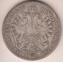 Ausztria 1886. 1Fl Ag "Ferenc József" T:3 Austria 1886. 1 Florin Ag "Franz Joseph" C:F  Krause KM#2222