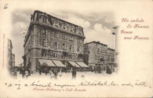 1899 Fiume, Piazza Andrássy, Café Grande