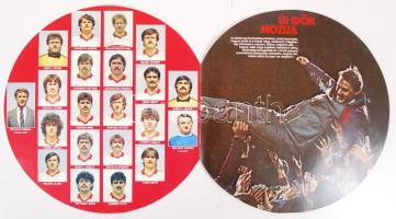 cca 1980 Videoton FC labda formájú képes ismertető hanglemezzel