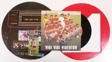 cca 1980 Videoton FC labda formájú képes ismertető hanglemezzel