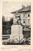 Bártfafürdő Erzsébet királyné szobor, Divald Adolf kiadása / Elisabeth statue