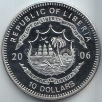 Libéria 2006. 10$ "Szabadság pillanatai - Magellán a föld körül 1522." multicolor T:PP Liberia 2006. 10 Dollars "Moments of Freedom-Magellan around the world 1522." multicolor C:PP