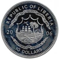 Libéria 2006. 10$ "Szabadság pillanatai - Woodstock-i Fesztivál 1969" multicolor T:PP
Libe...