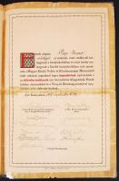 1917 Az Országos Magyar Királyi Vizsgáló Bizottság által kiadott énektanításra képesítő oklevél több...