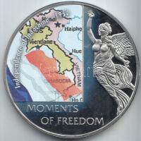 Libéria 2004. 10$ "Szabadság pillanatai-Az algériai függetlenségi felkelés 1954." multicolor T:PP Liberia 2004. 10 Dollars "Moments of Freedom-War of independence in Algeria 1954." multicolor C:PP