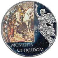 Libéria 2006. 10$ "Szabadság pillanatai - Buda visszafoglalása 1686" multicolor T:PP tanúsítvánnyal Liberia 2006. 10 Dollars "Moments of Freedom-Recapture of Buda" multicolor C:PP