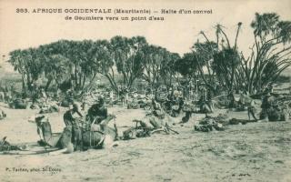 Mauritanian folklore, Goumier convoy, resting
