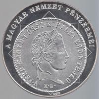 DN &quot;A magyar nemzet pénzérméi - Az első magyar feliratú pénz 1848-1849.&quot; Ag (0,333) emlékérem (15g/35mm) T:PP Tanúsítvánnyal!