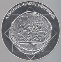 DN "A magyar nemzet pénzérméi - A Budai vár első ábrázolása érmén 1308-1342" Ag (0,999) emlékérem (10,37g/35mm) T:PP tanúsítvánnyal