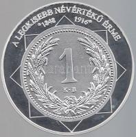 DN "A magyar nemzet pénzérméi - A legkisebb névértékű érme 1848-1916." Ag (0,999) emlékére...