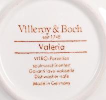 2 db porcelán tálka-Villeroy & Boch jelzéssel, hibátlan, mintás porcelán tálka, d: 15 cm; hollóh...
