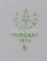 2 db porcelán tálka-Villeroy & Boch jelzéssel, hibátlan, mintás porcelán tálka, d: 15 cm; hollóh...