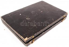 Hiányos kés készlet, jelzett, dobozban, összesen:10 db