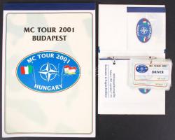 2001 szeptember 11-13. Nato Katonai Bizottsági ülés konferencia és program kézikönyv, belépőjegyek és jegyzettömb. A konferencia a szeptember 11. terrortámadások miatt végül el sem kezdődött. / Nato military committee conference material. The conference was interrupted because of 9/11.