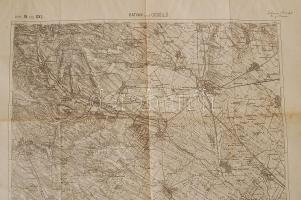 1885 Hatvan és Gödöllő katonai térképe