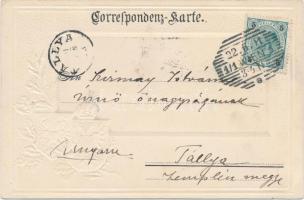 Vienna, Wien; Stefaniebrücke / bridge, coat of arms Emb. litho (EK)