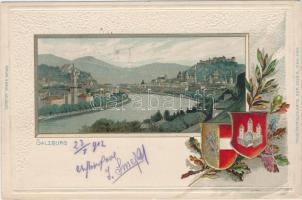 Salzburg, coat of arms, Emb. litho