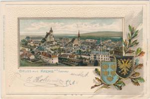 Krems an der Donau, coat of arms, Emb. litho