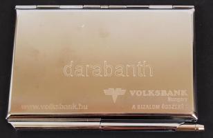 Nem használt jegyzetfüzet és névjegykártya tartó eredeti dobozban, tollal