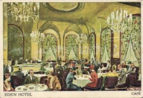 Berlin, Eden Hotel, café; artist signed (fa)