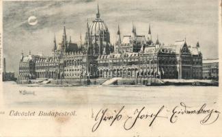 1898 Budapest V. Parlament s: H. Skocek (fa)