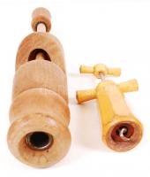 Dugóhúzó és dugónyomó, fa-fém, m:14-29 cm