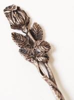 Ezüst (Ag.)desszert  kiskanál (2db), jelzett (835), nettó:15 g(30g), h:12 cm