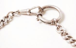 Ezüst (Ag.) zsebóralánc, jelzett (800), bruttó:21 g