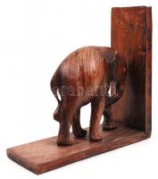 Elefántos könyvtámasz (egy szarv hiányzik) / book holder