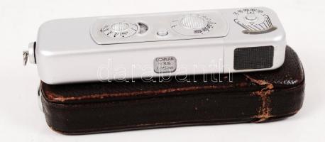 Minox B fényképezőgép vakuval eredeti tokjában / Minox camera with flash