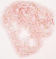 Rózsakvarc nyaklánc, h:90 cm