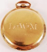 cca 1910 Illinois Watch Co. aranyozott zsebóra erdeti tokjában, nagyon szép állapotban / Gold filled...