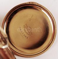 cca 1910 Illinois Watch Co. aranyozott zsebóra erdeti tokjában, nagyon szép állapotban / Gold filled...