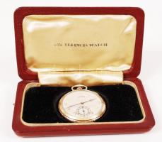 cca 1910 Illinois Watch Co. aranyozott zsebóra erdeti tokjában, nagyon szép állapotban / Gold filled...