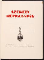 Ortutay Gyula: Székely népballadák. Buday György fametszeteivel. Budapest, 1935. Királyi Magyar Egyetemi Nyomda. Kissé kopott félbőr kötésben