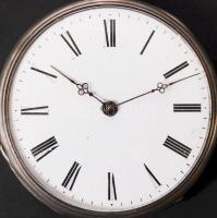 cca 1890 Ezüst (Ag) kulcsos zsebóra szép állapotban / Silver pocket watch in good condition