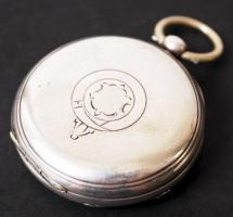 cca 1890 Ezüst (Ag) kulcsos zsebóra szép állapotban / Silver pocket watch in good condition