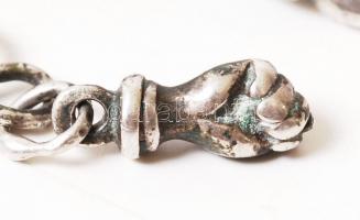 cca 1860 Ezüst násfa (amulett) molnár céh(?) pecsétnyomójával valamint okkult szimbolumokkal: fityis...