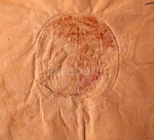 1763 Salbeck Károly váci nagyprépost, ercsi apát által kiadott és aláírt okirat Kossuth János titkár...