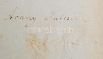 Jókai Mór: Egy magyar nábob. I-IV. kötet (egy kötetbe kötve). Első kiadás! Arany János kedves Julisk...