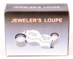 Új 10x és 20x-os ékszerész nagyító eredeti dobozában